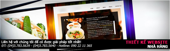 Thiết kế website nhà hàng và xu hướng thiết kế website nhà hàng