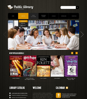 Theme website thư viện trực tuyến 05