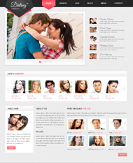 Template website dịch vụ hẹn hò, kết bạn trực tuyến 02