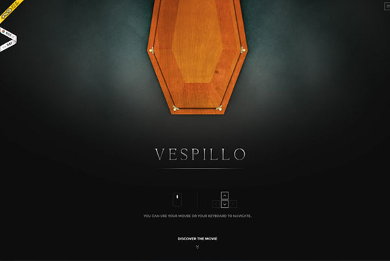 Website Vespillo le film thiết kế non-navigation