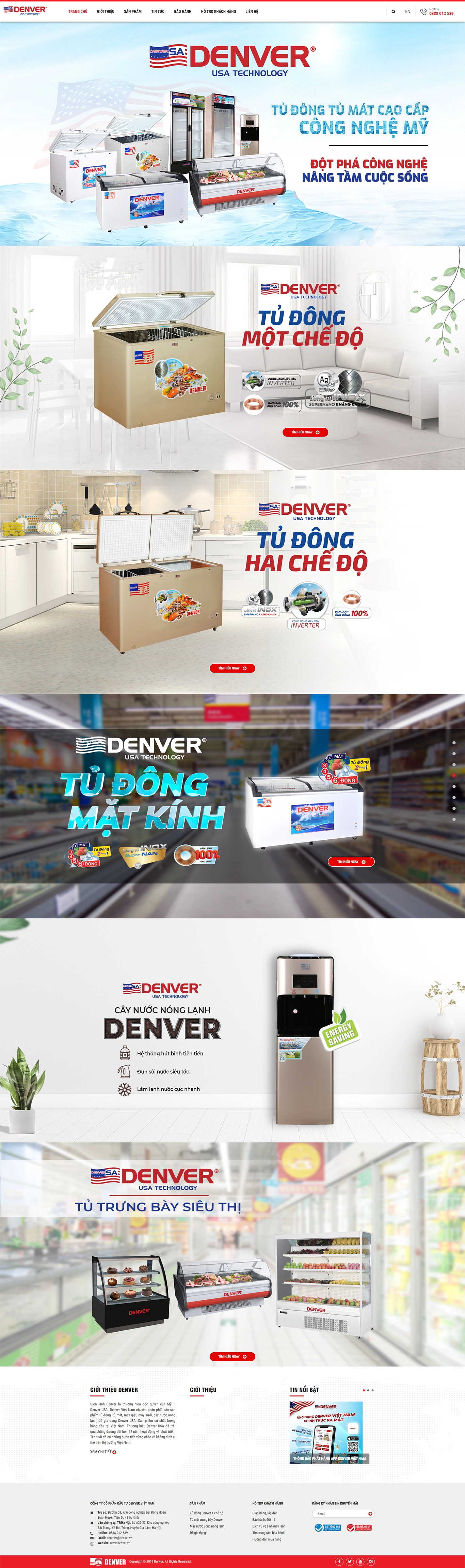 Thiết kế web cho Công ty Cổ phần Đầu tư Denver