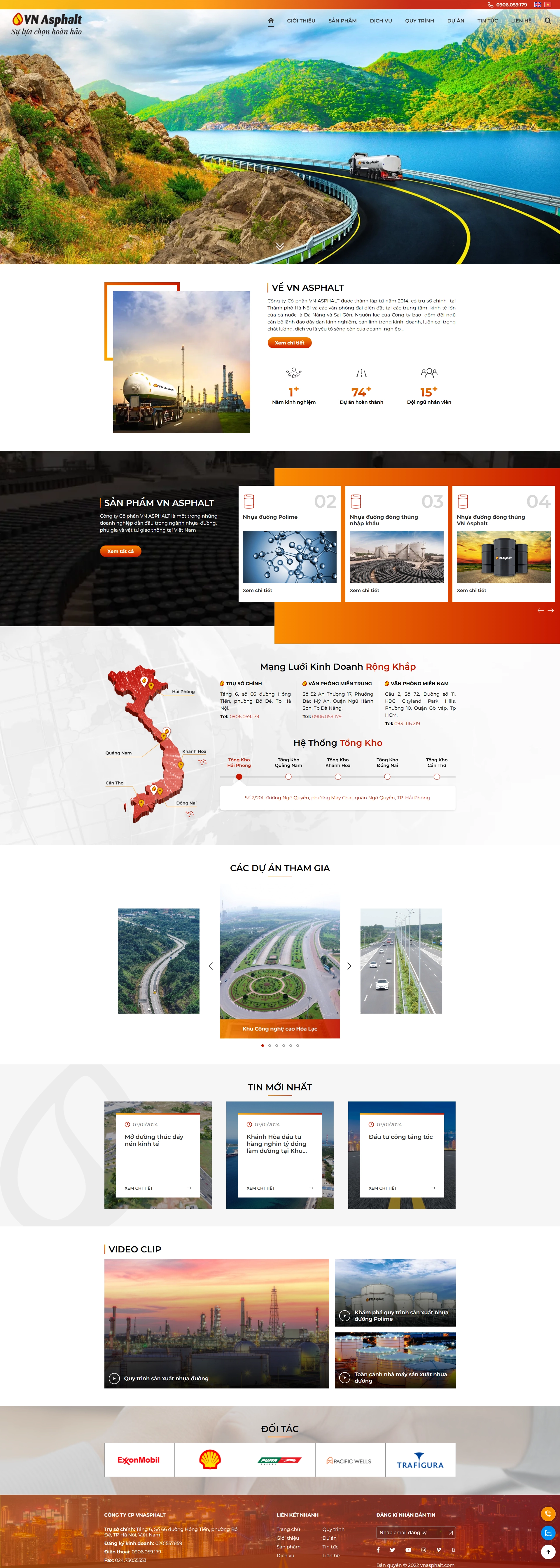 Thiết kế web cho Công ty Cổ phần VN Asphalt