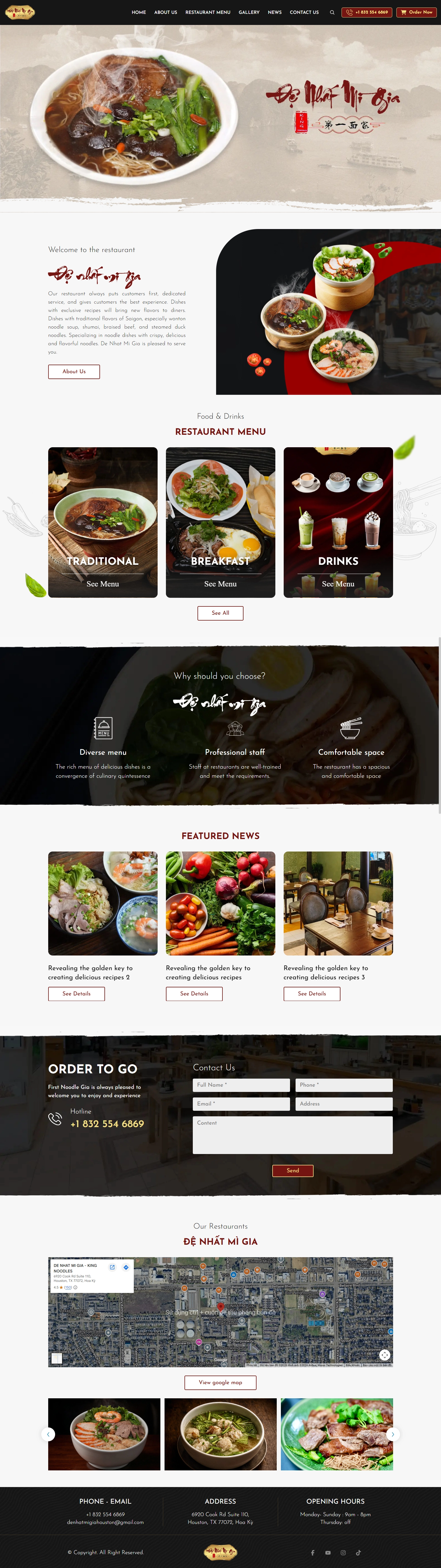 Thiết kế web cho Đệ nhất mì gia