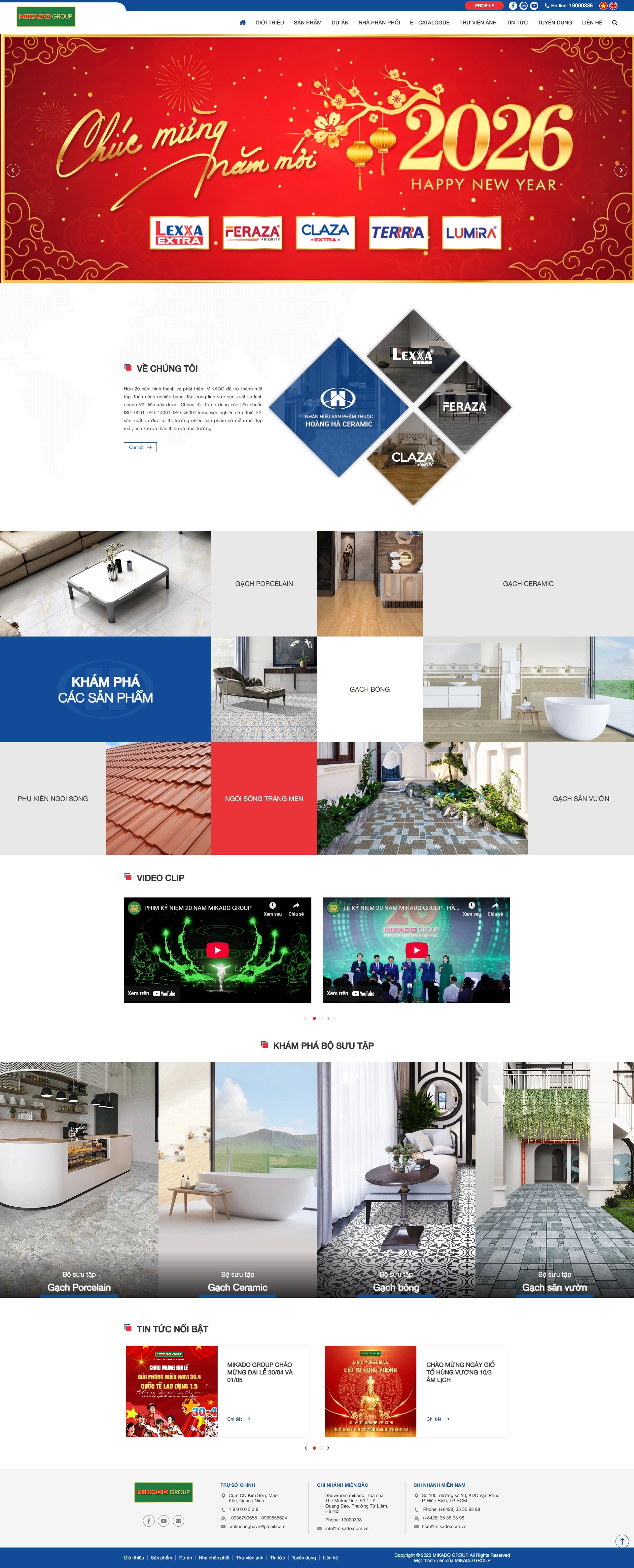 Thiết kế web cho Công ty cổ phần XNK Hoàng Hà