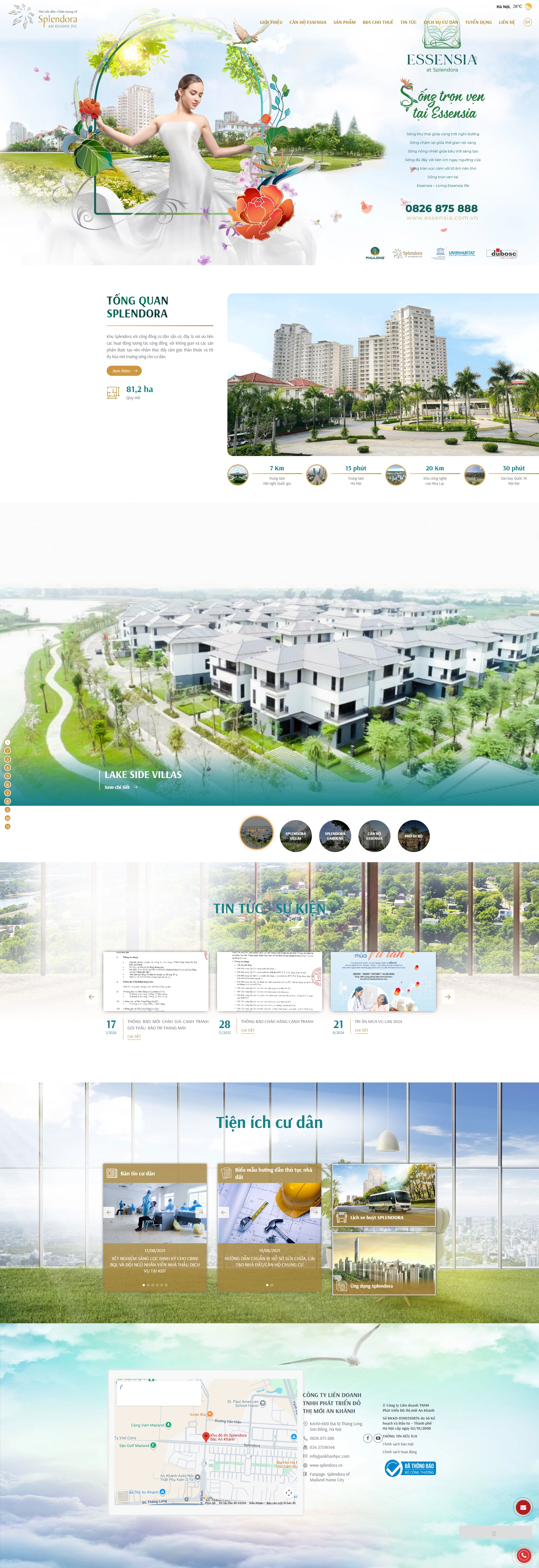 Thiết kế web cho Công ty liên doanh TNHH phát triển đô thị mới An Khánh