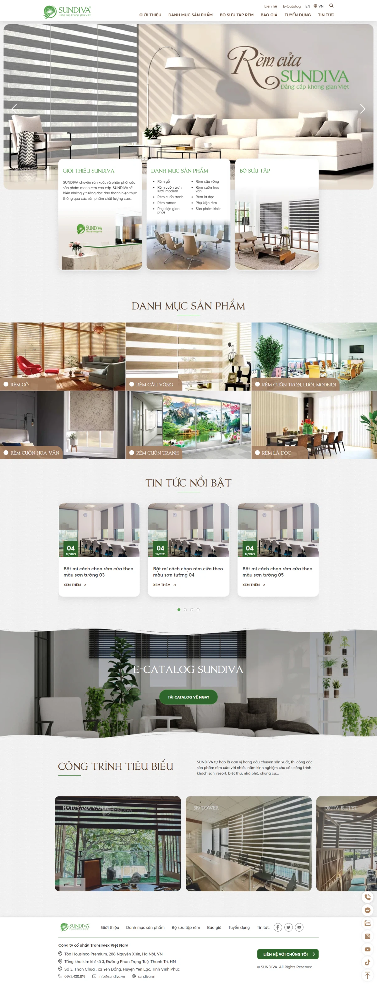 Thiết kế web cho Công ty cổ phần Transimex Việt Nam