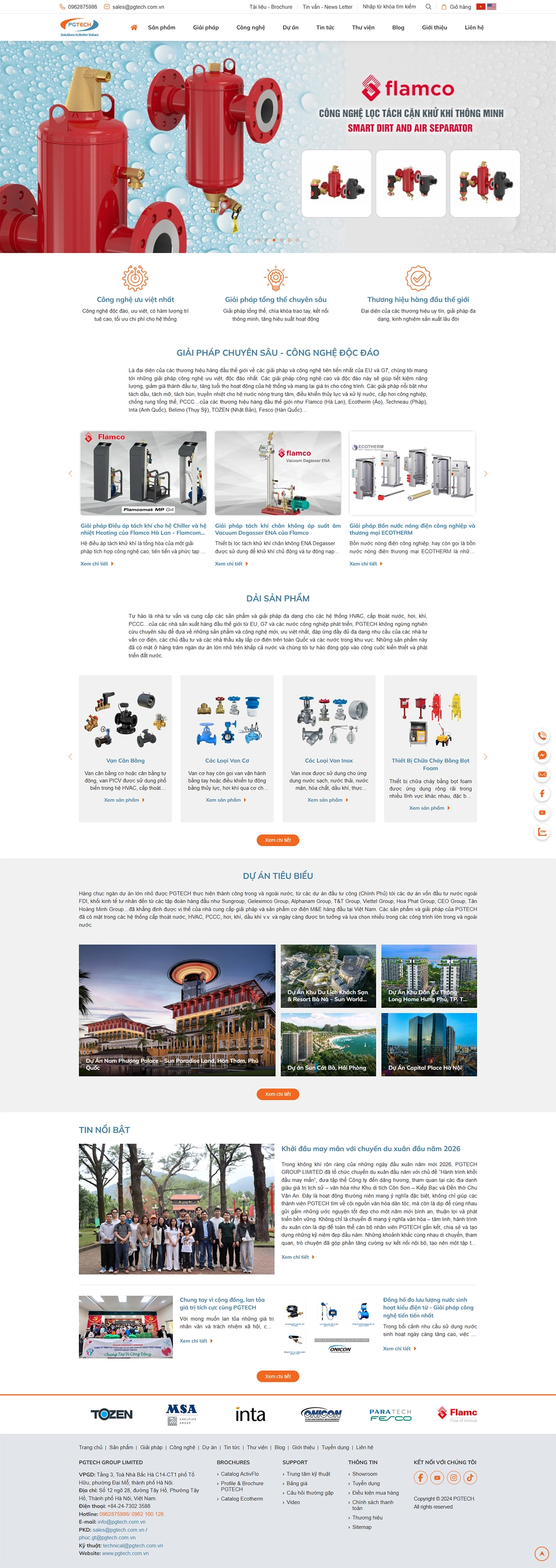 Thiết kế web cho Công Ty Tnhh Thương Mại Và Dịch Vụ Kỹ Thuật Phúc Giang