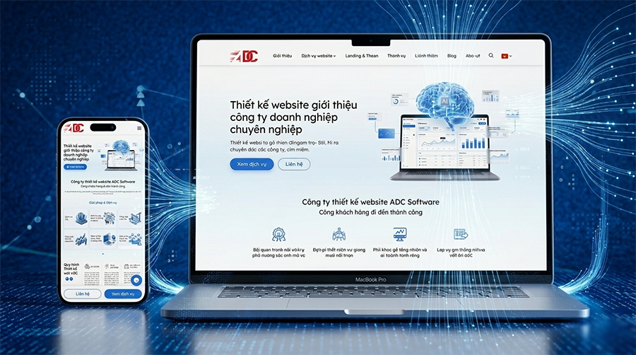 thiết kế website giới thiệu công ty doanh nghiệp chuyên nghiệp