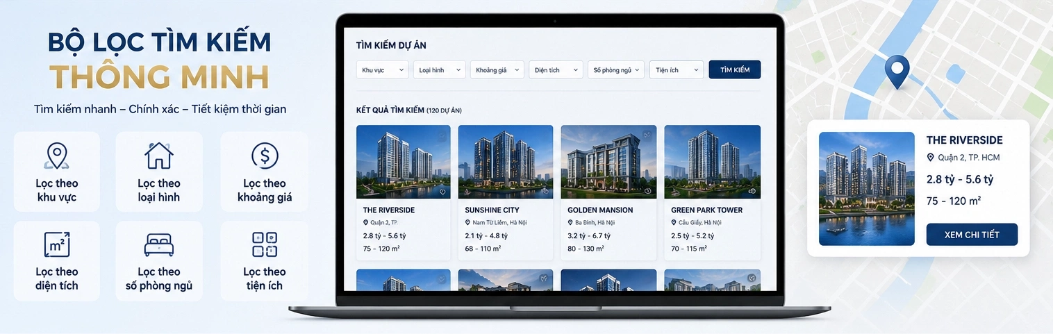 Các Chức Năng Nên Có Trên Website Bất Động Sản