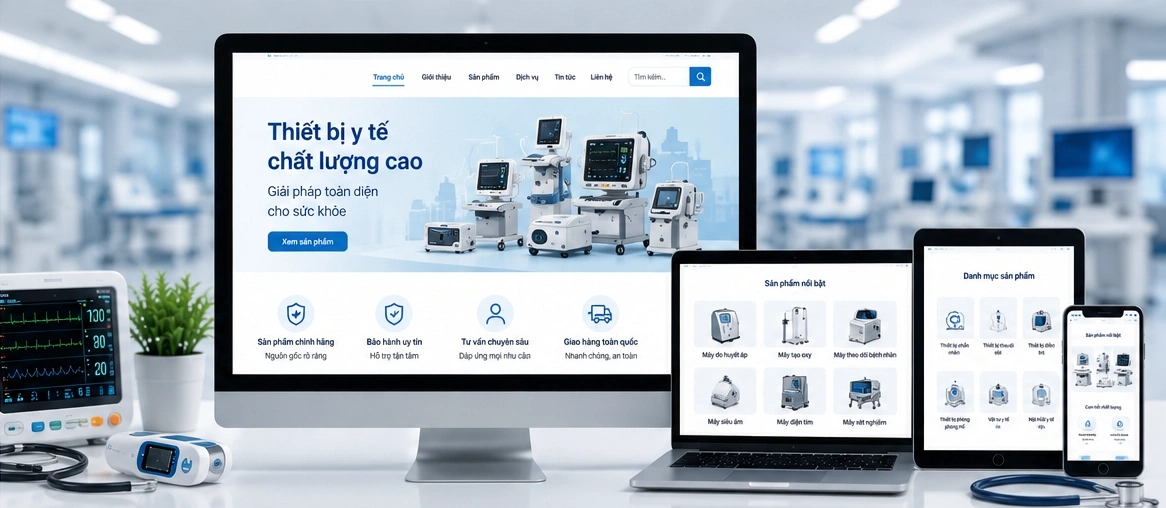 Tầm quan trọng của website trong lĩnh vực Bệnh viện - Thiết bị y tế