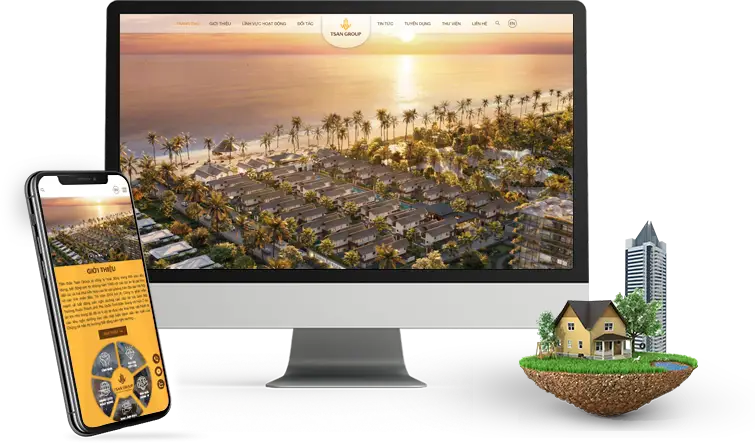 Thiết kế website dự án bất động sản chuyên nghiệp cho doanh nghiệp