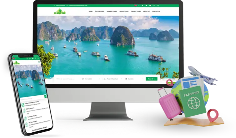 Thiết kế website Đặt Tour, Đặt Vé & Đặt Phòng chuyên nghiệp