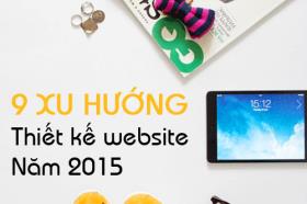 9 xu hướng thiết kế website năm 2015