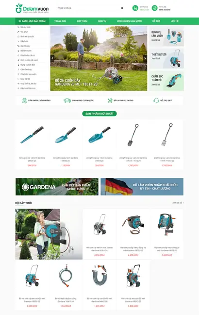 Thiết kế web Đồ Làm Vườn