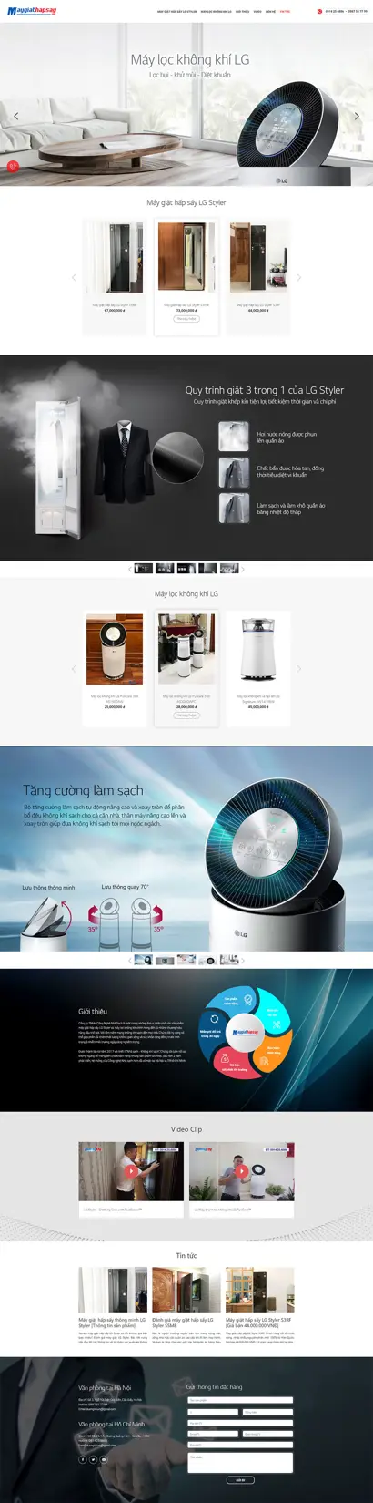 Thiết kế website Công ty TNHH Công Nghệ Nhà Sạch