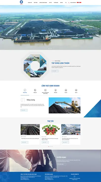 Thiết kế web cho Tập đoàn Long Thuận