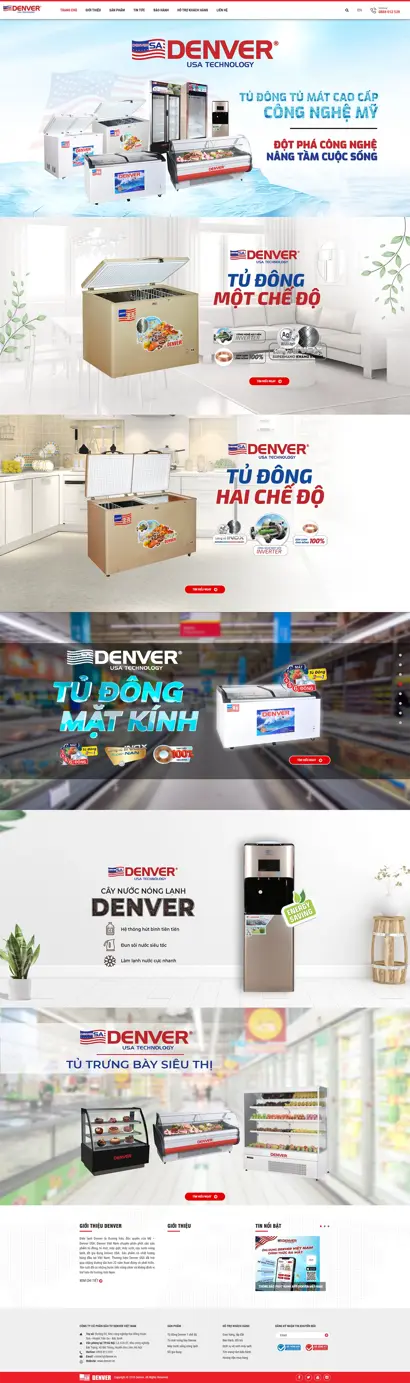 Thiết kế web cho Công ty Cổ phần Đầu tư Denver