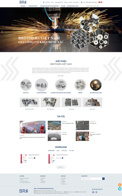 Thiết kế web cho Công ty Cổ Phần BRS BROTHERS VIỆT NAM