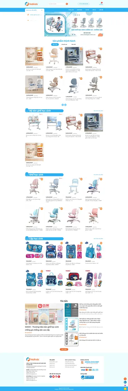 Thiết kế web cho Công Ty TNHH Thương Mại Xuất Nhập Khẩu HTD Việt Nam