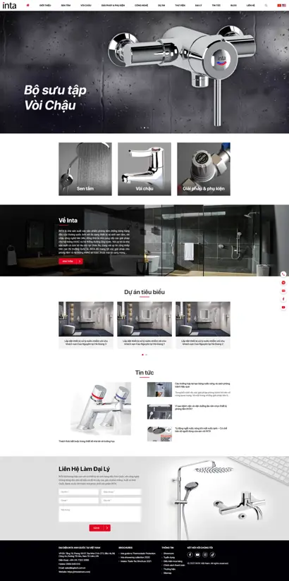 Thiết kế website cho Inta Việt Nam