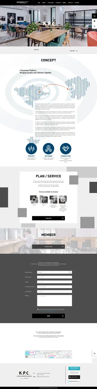 Thiết kế web cho Kyushu Promotion Center
