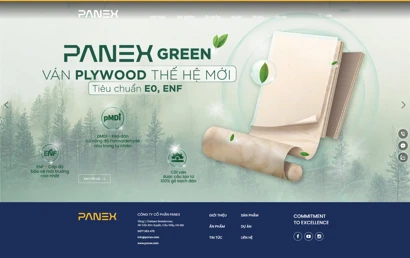 Thiết kế web cho Công ty CP Panex