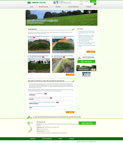 Thiết kế web cho Công ty cổ phần Rontai