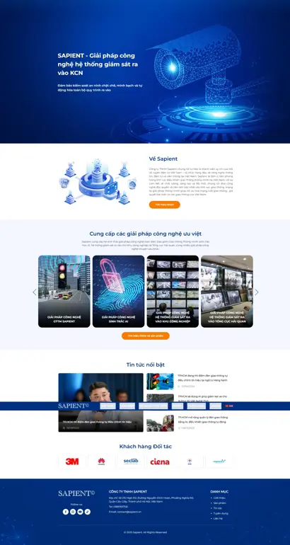 Thiết kế web cho công ty TNHH Sapient