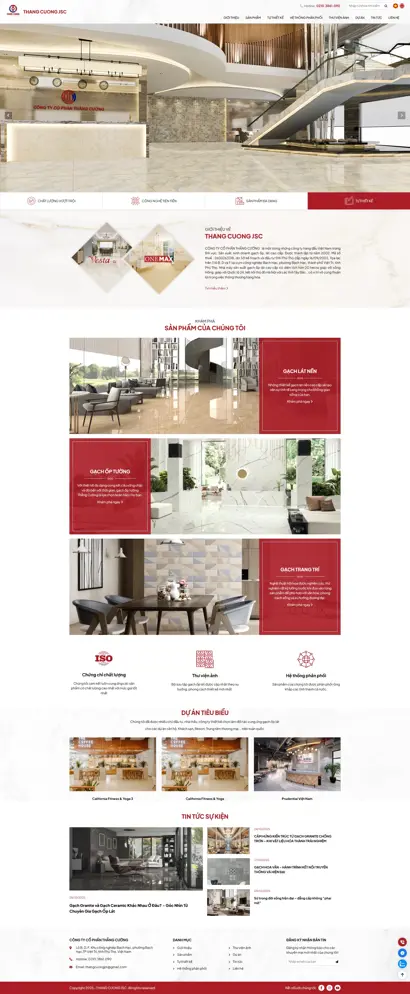 Thiết kế web cho Công ty cổ phần Thắng Cường