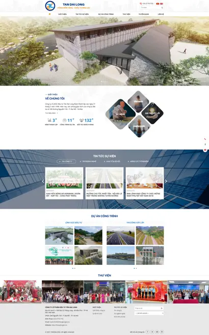 Thiết kế web cho Công ty cổ phần tập đoàn xây dựng Thăng Long