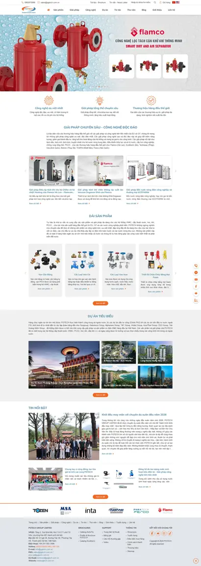 Thiết kế web cho Công Ty Tnhh Thương Mại Và Dịch Vụ Kỹ Thuật Phúc Giang