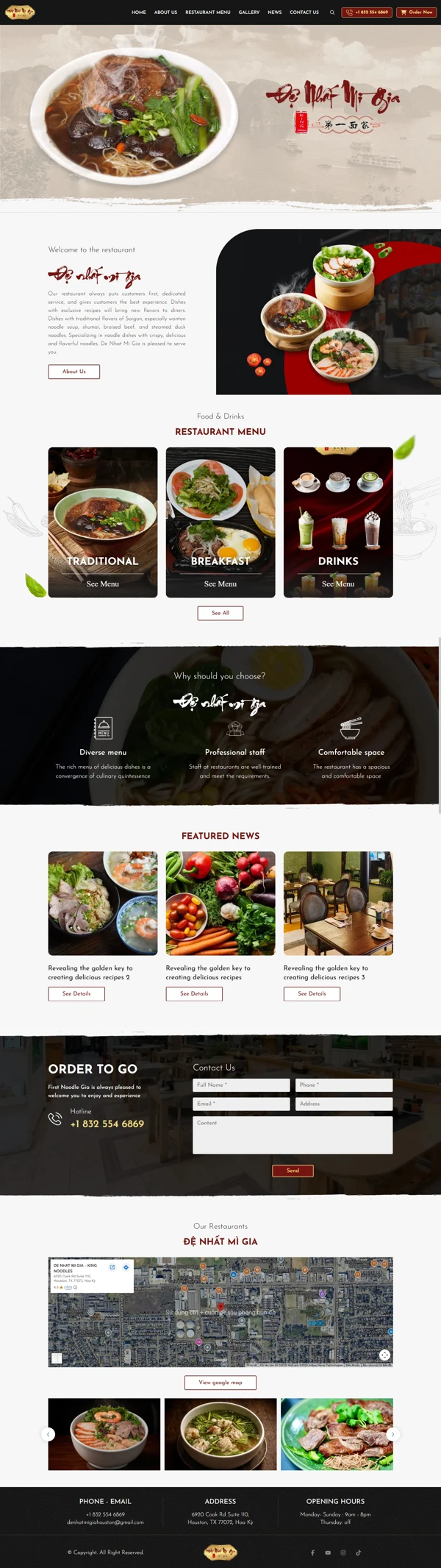 Thiết kế web cho Đệ nhất mì gia