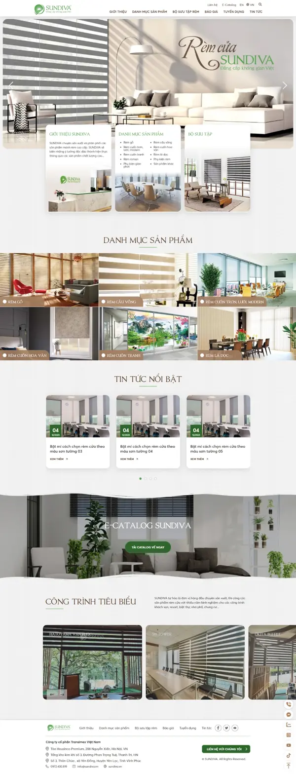 Thiết kế web cho Công ty cổ phần Transimex Việt Nam