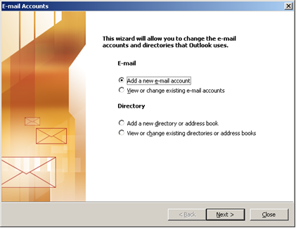 Cấu hình Outlook để nhận mail