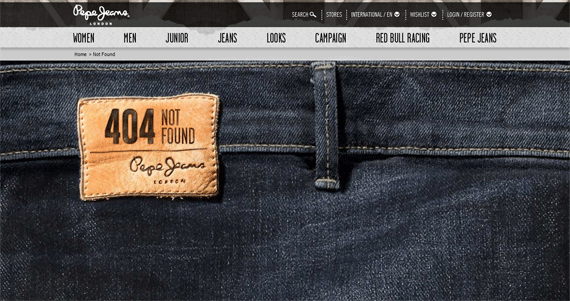 website thời trang Pepe Jeans, thiết kế website thời trang