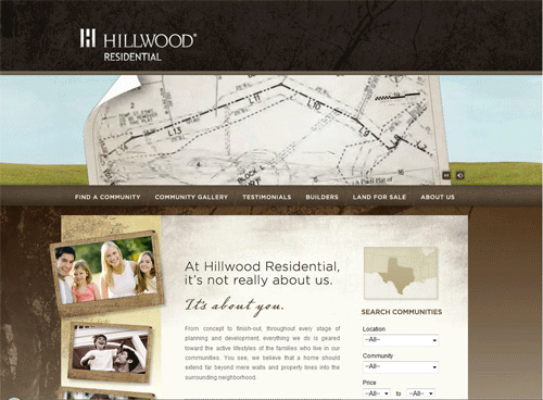 Website bất động sản Hillwood Residential, thiết kế web bất động sản