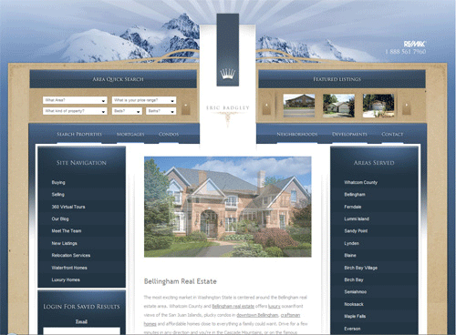 Website bất động sản Bellingham, thiết kế web bất động sản