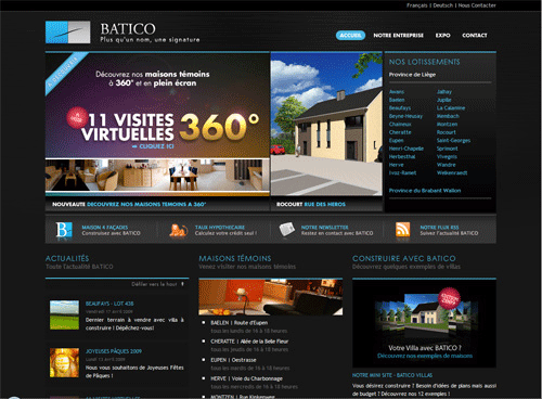 Website bất động sản BATICO, thiết kế web bất động sản