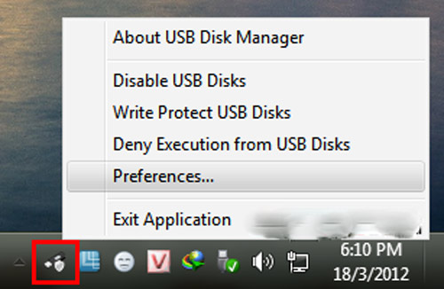 Tạo tường lửa miễn phí cho USB, Công nghệ thông tin, Bao ve USB, USB, USB Disk Manager, chong virus cho USB, tao tuong lua cho USB, bao ve du lieSB