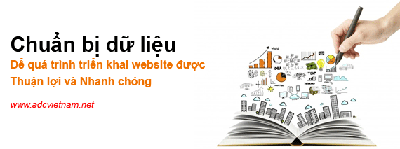 Thông tin cần cung cấp khi thiết kế website tại ADC Việt Nam