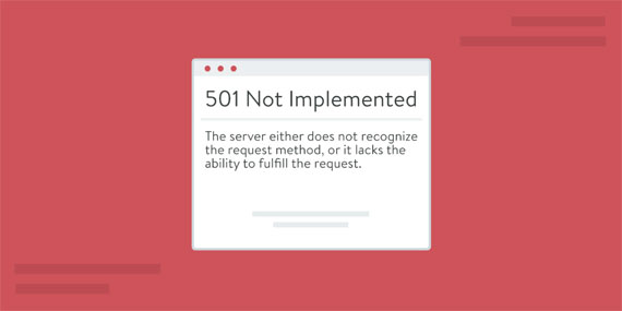 Tôi phải làm gì nếu gặp lỗi 501 trên Internet?