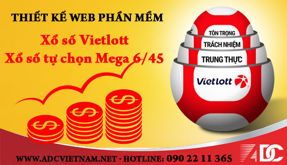 Tại sao nên thiết kế web phần mềm sổ xố Vietlott - Sổ xố tự chọn Mega 6/45 tại ADC Việt Nam: Chuyên nghiệp & Uy tín
