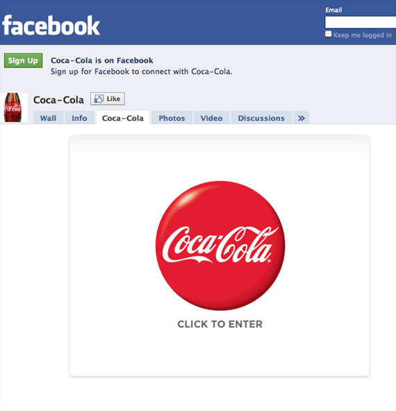 thiết kế website của Coca Cola, thiết kế website sáng tạo
