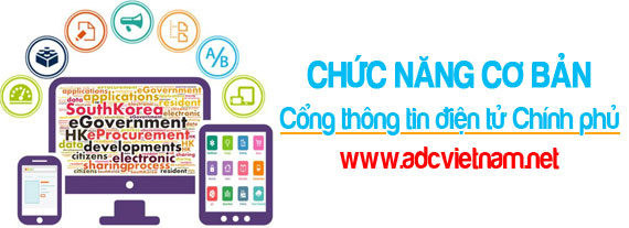 Chức năng cơ bản khi thiết kế website cổng thông tin điện tử Chính phủ tại ADC Việt Nam